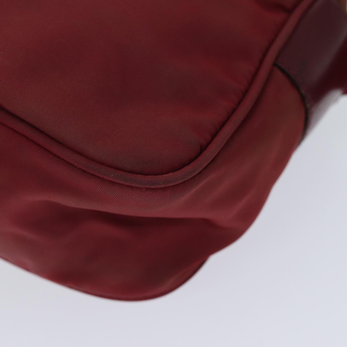 PRADA Shoulder Bag Nylon Red Auth 71842