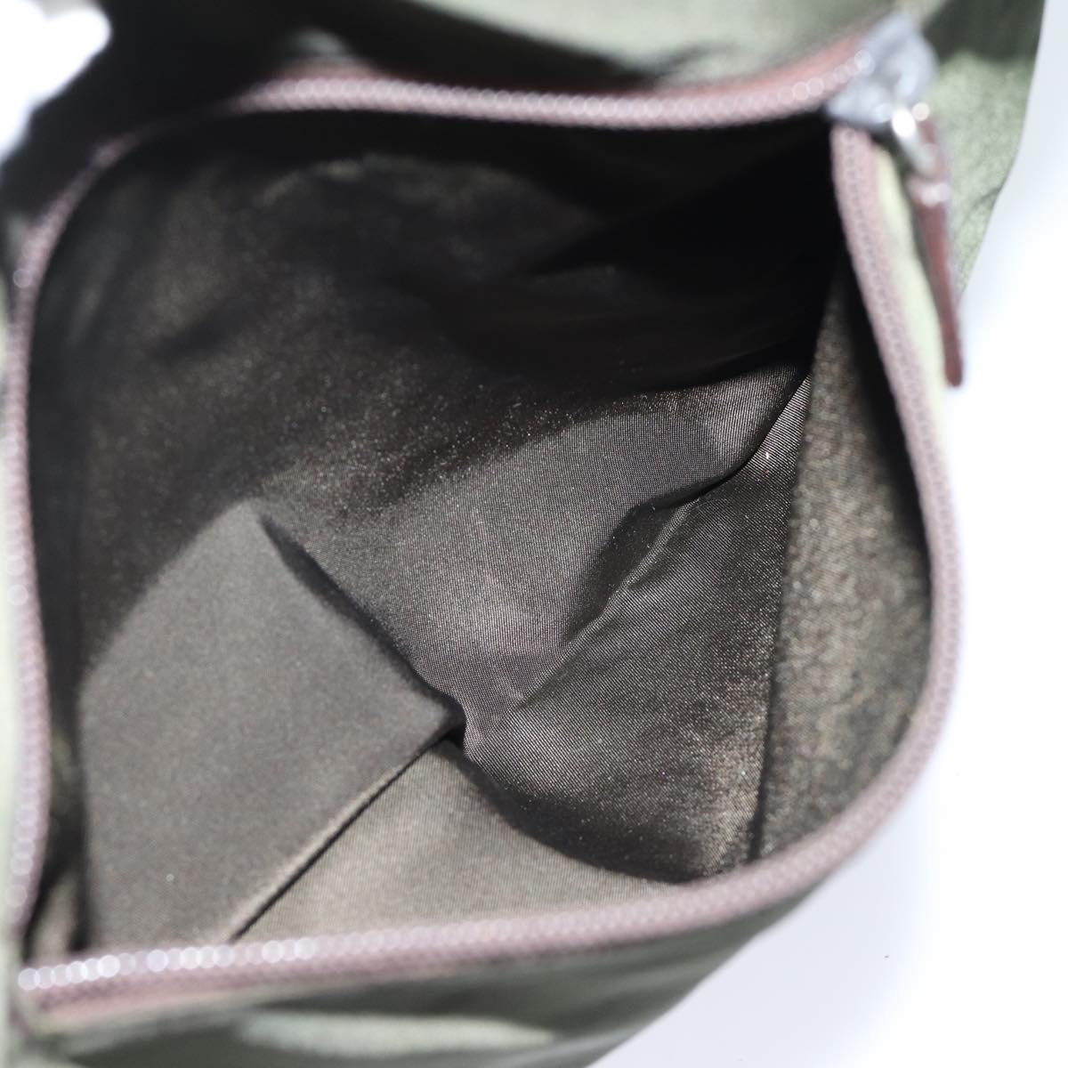 PRADA Tote Bag Nylon Khaki Auth 71844