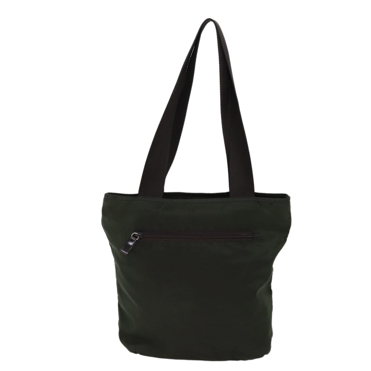 PRADA Tote Bag Nylon Khaki Auth 71844 - 0