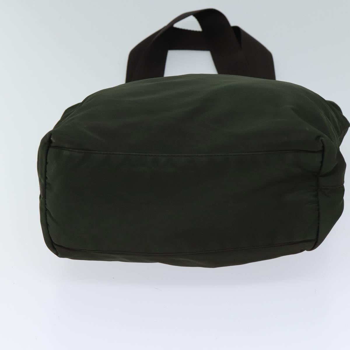 PRADA Tote Bag Nylon Khaki Auth 71844