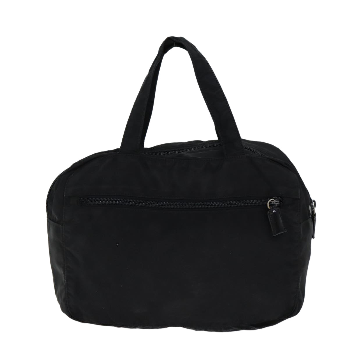 PRADA Hand Bag Nylon Black Auth 71845 - 0