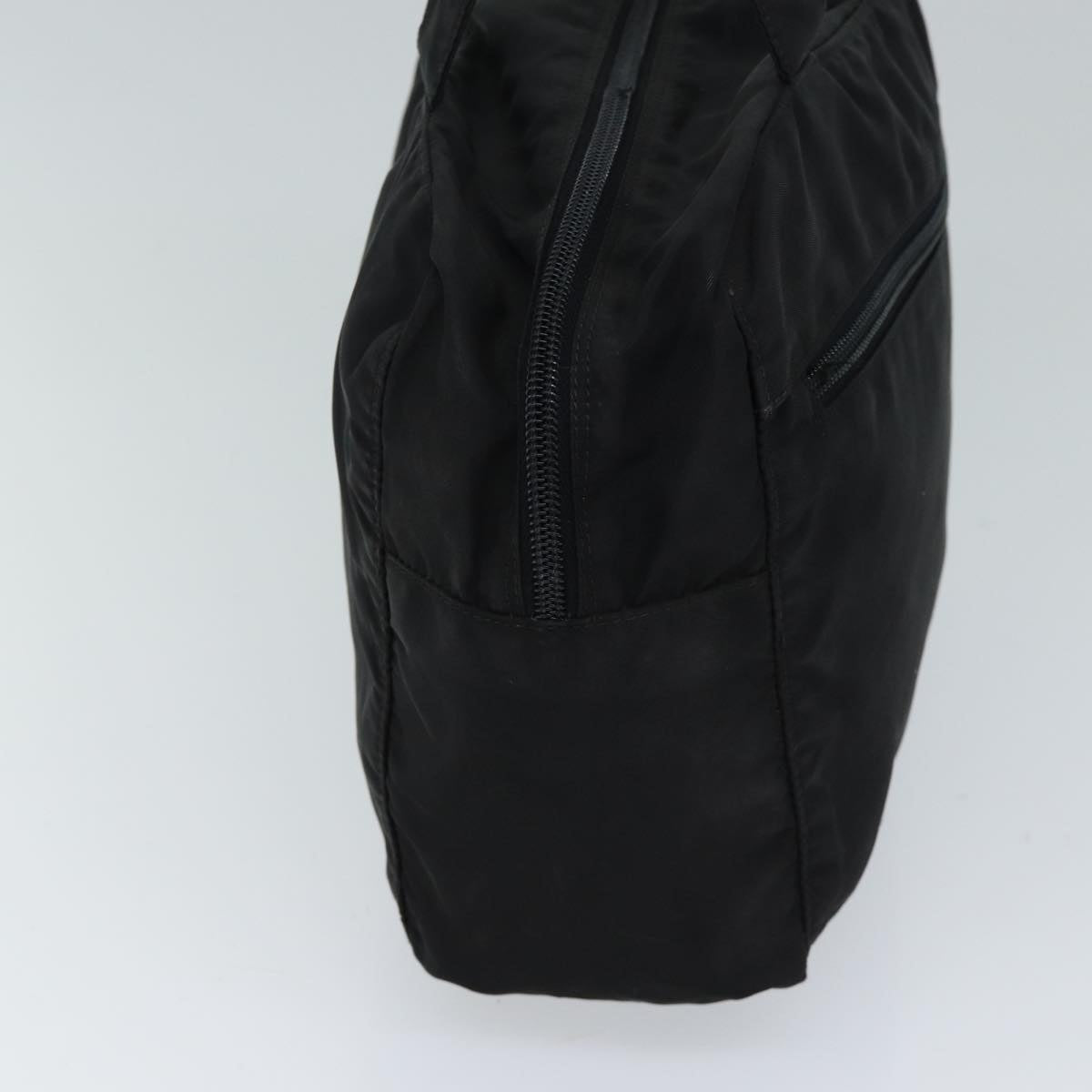 PRADA Hand Bag Nylon Black Auth 71845
