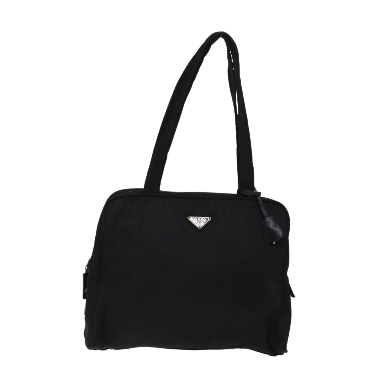 PRADA Shoulder Bag Nylon Black Auth 71850