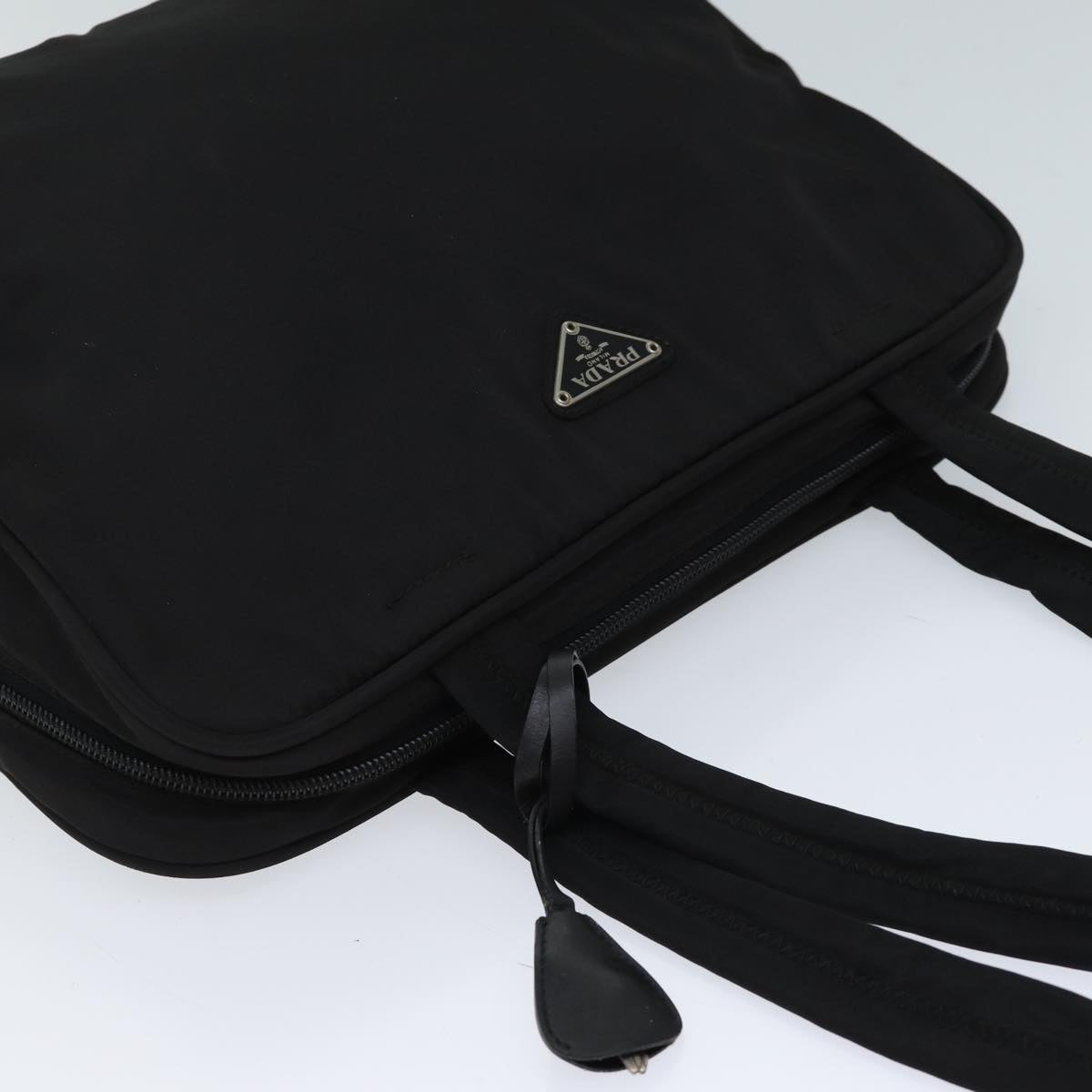 PRADA Shoulder Bag Nylon Black Auth 71850