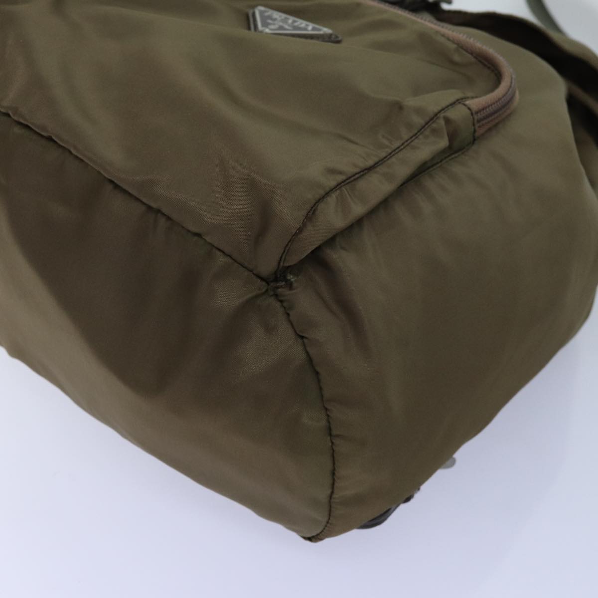 PRADA Backpack Nylon Brown Auth 71851