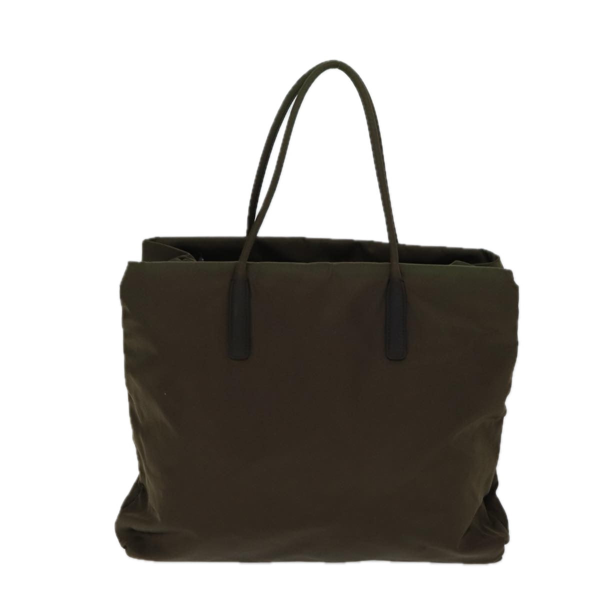 PRADA Tote Bag Nylon Khaki Auth 71855 - 0
