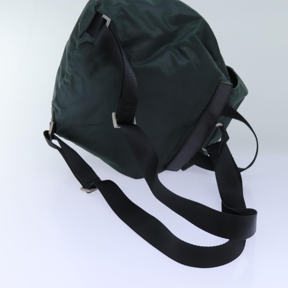 PRADA Backpack Nylon Green Auth 71857