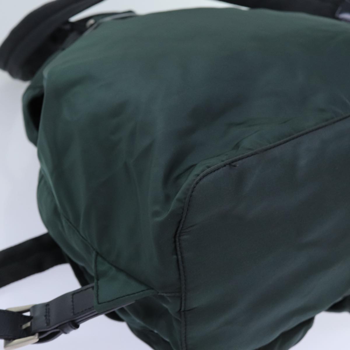 PRADA Backpack Nylon Green Auth 71859