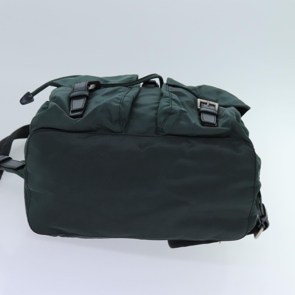 PRADA Backpack Nylon Green Auth 71859