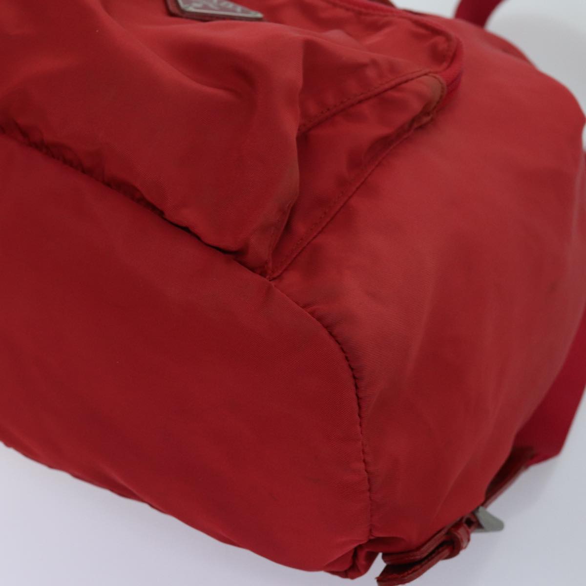 PRADA Backpack Nylon Red Auth 71860