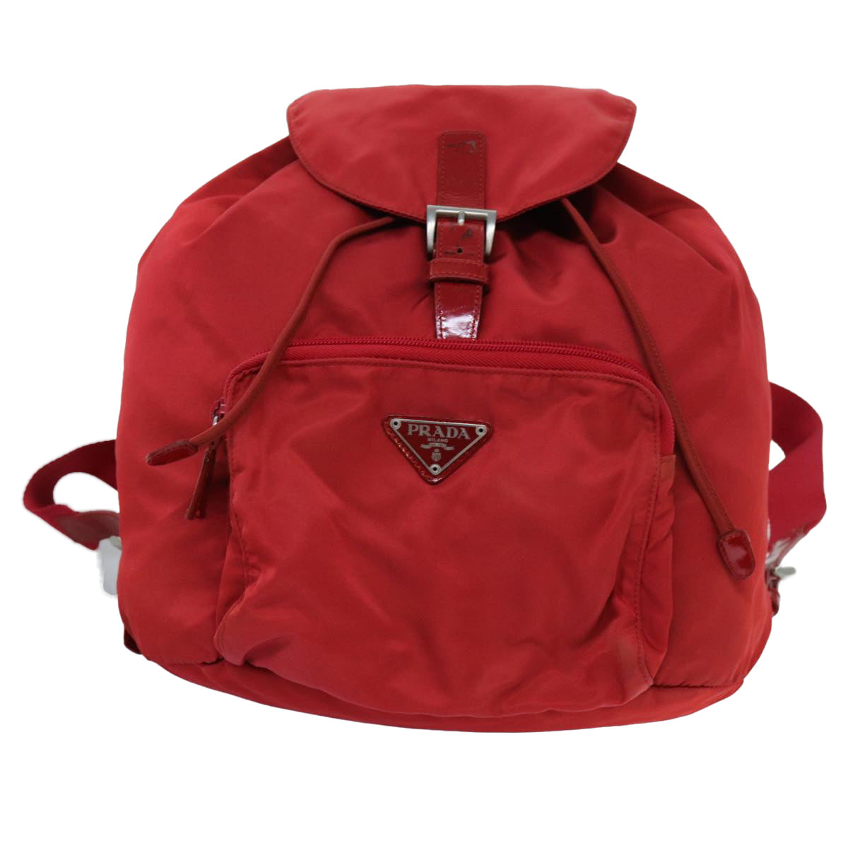 PRADA Backpack Nylon Red Auth 71860