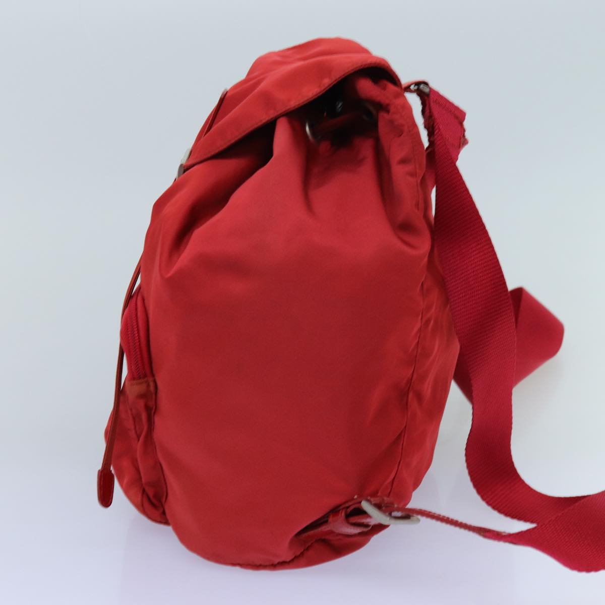 PRADA Backpack Nylon Red Auth 71860