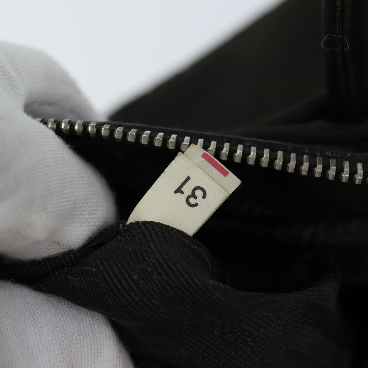 PRADA Hand Bag Nylon Khaki Auth 71862