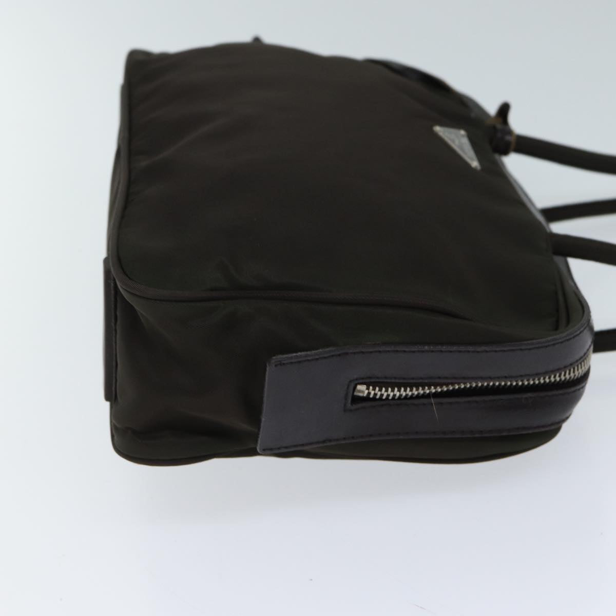 PRADA Hand Bag Nylon Khaki Auth 71862