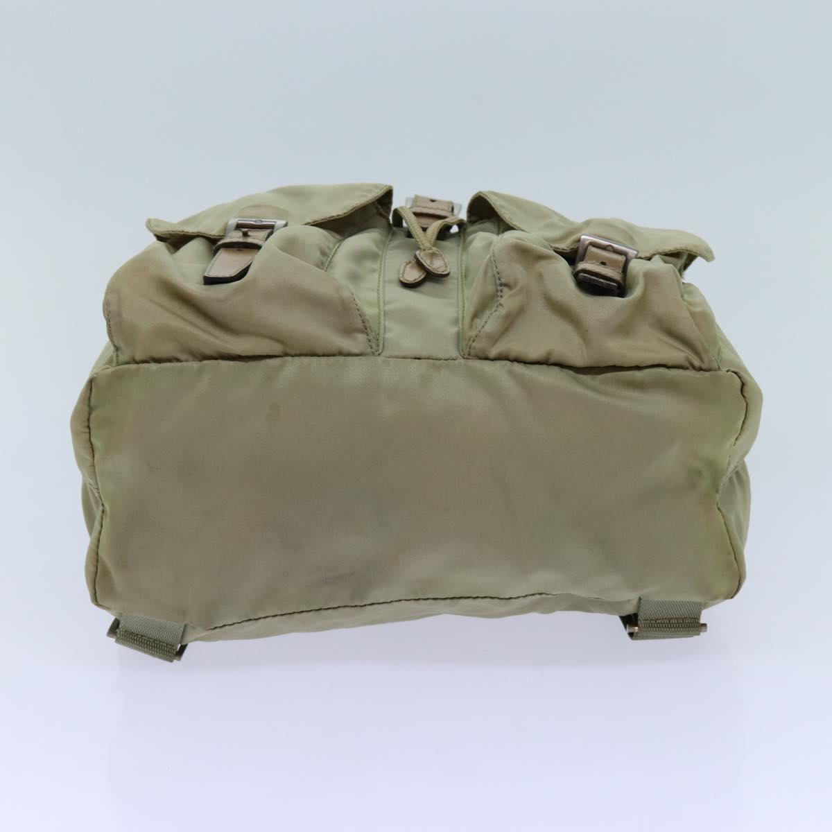 PRADA Backpack Nylon Beige Auth 71867