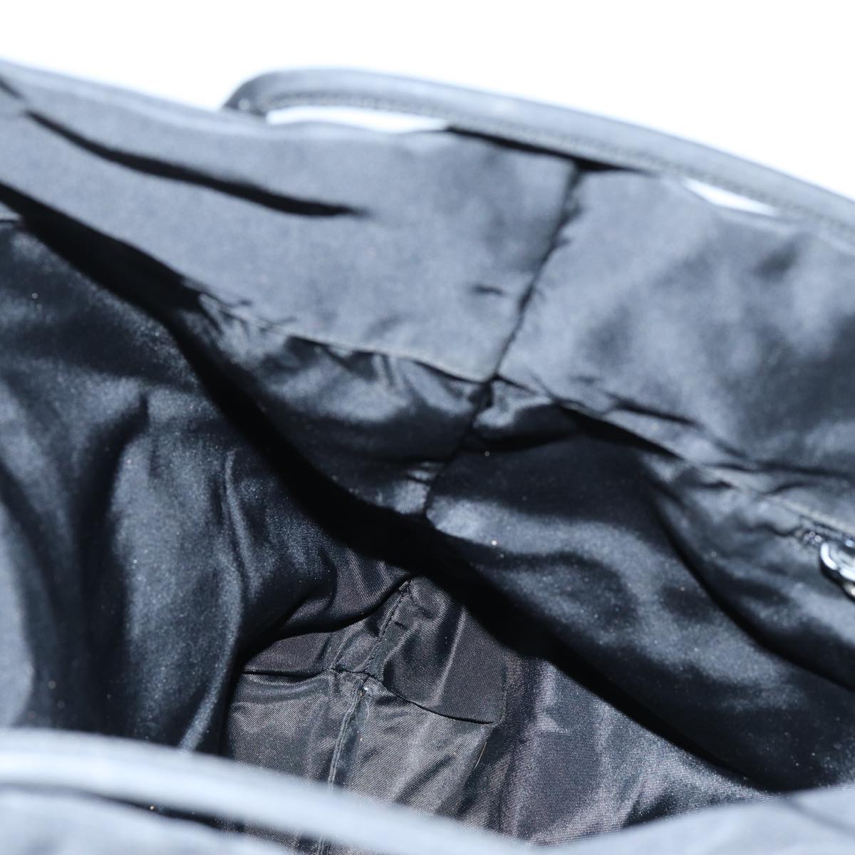 PRADA Tote Bag Nylon Black Auth 71870