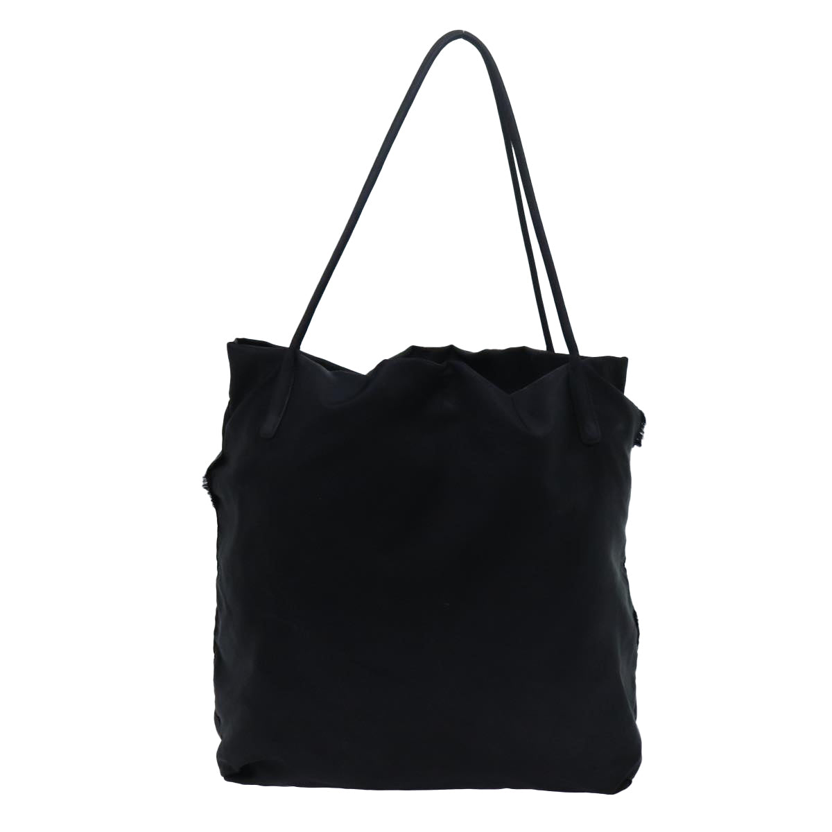 PRADA Tote Bag Nylon Black Auth 71870