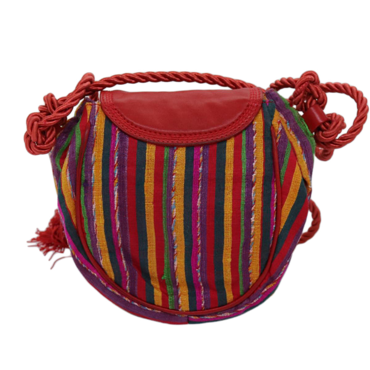 LOEWE Shoulder Bag cotton Multicolor Red Auth 71874 - 0