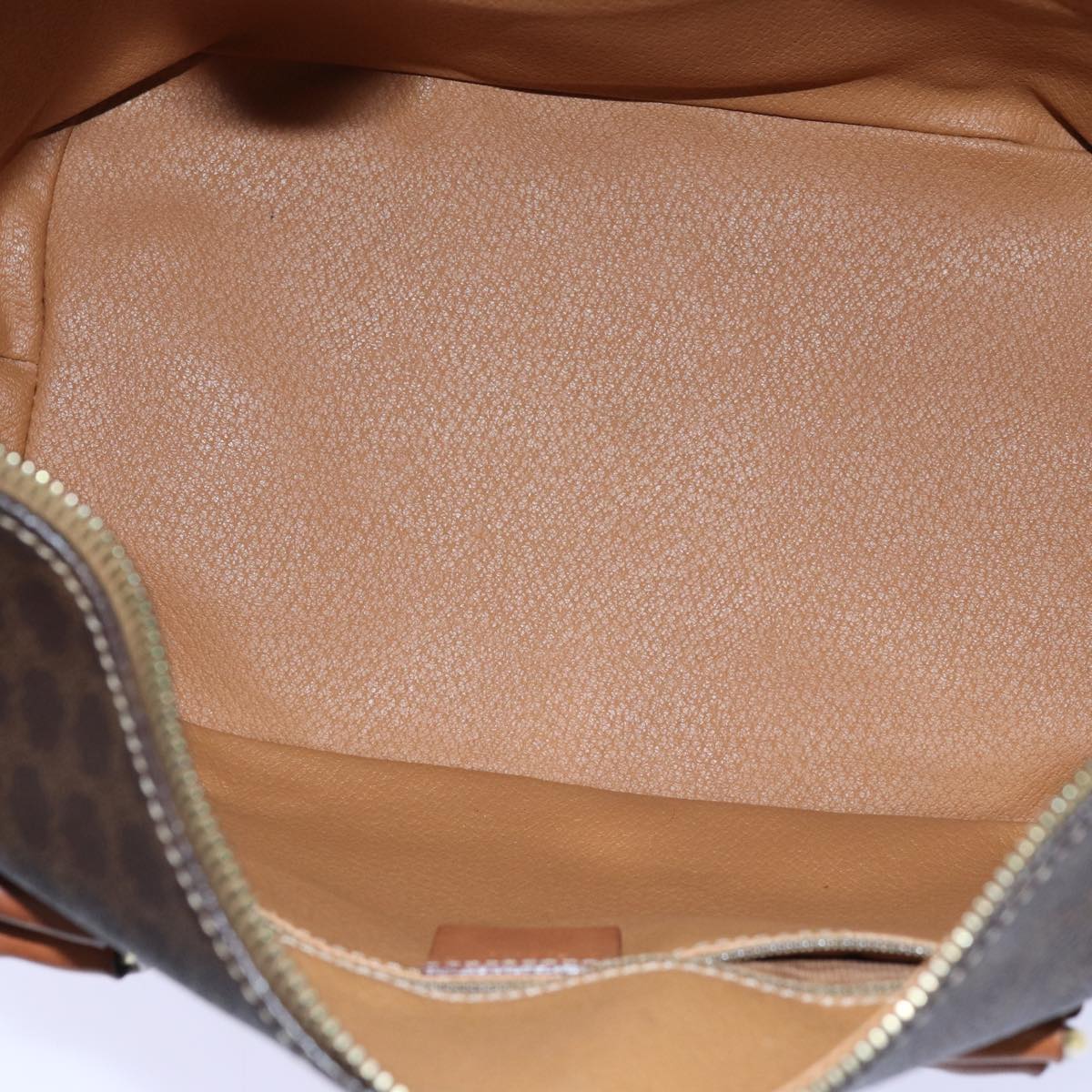 CELINE Macadam Canvas Hand Bag PVC Brown Auth 71883