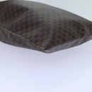 CELINE Macadam Canvas purse Pouch PVC Brown Auth 71887-16