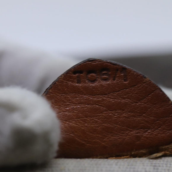 CELINE Macadam Canvas purse Pouch PVC Brown Auth 71887