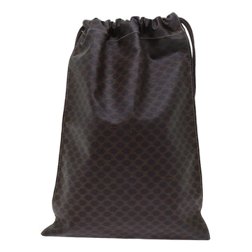 CELINE Macadam Canvas purse Pouch PVC Brown Auth 71887 - 0