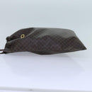 CELINE Macadam Canvas purse Pouch PVC Brown Auth 71887-4