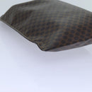 CELINE Macadam Canvas purse Pouch PVC Brown Auth 71887-14
