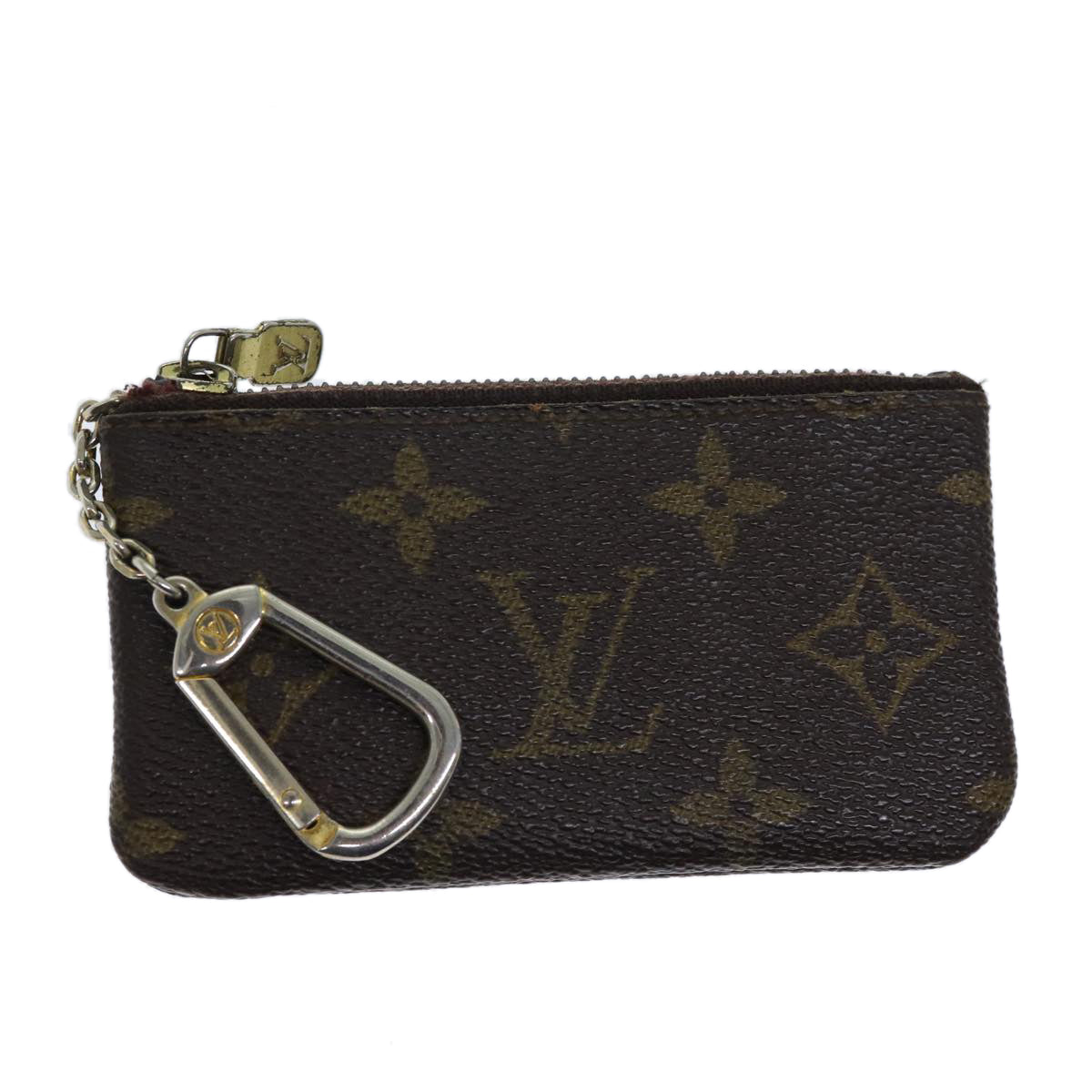 LOUIS VUITTON Monogram Pochette Cles Coin Purse M62650 LV Auth 71893