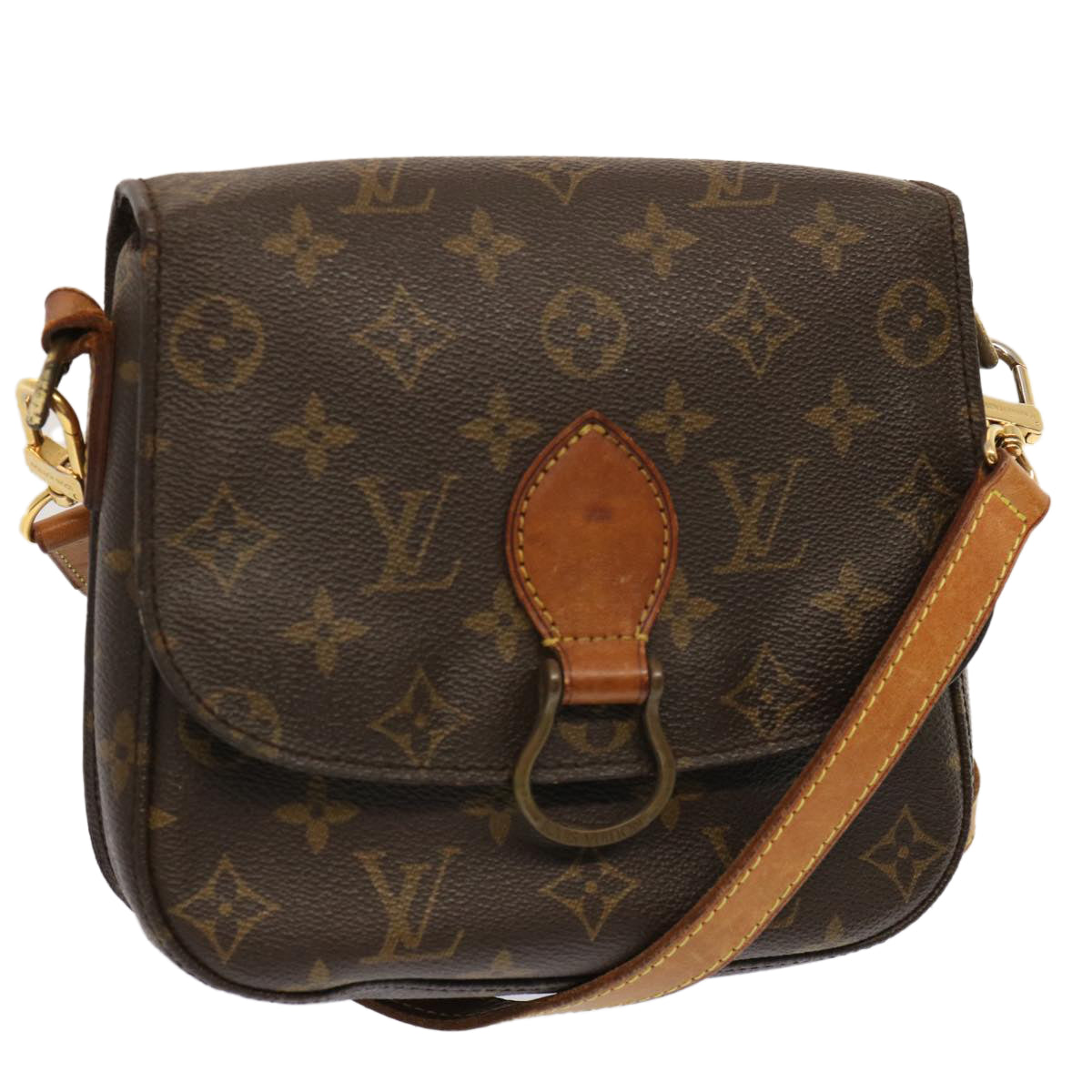 LOUIS VUITTON Monogram Saint Cloud MM Shoulder Bag M51243 LV Auth 71895