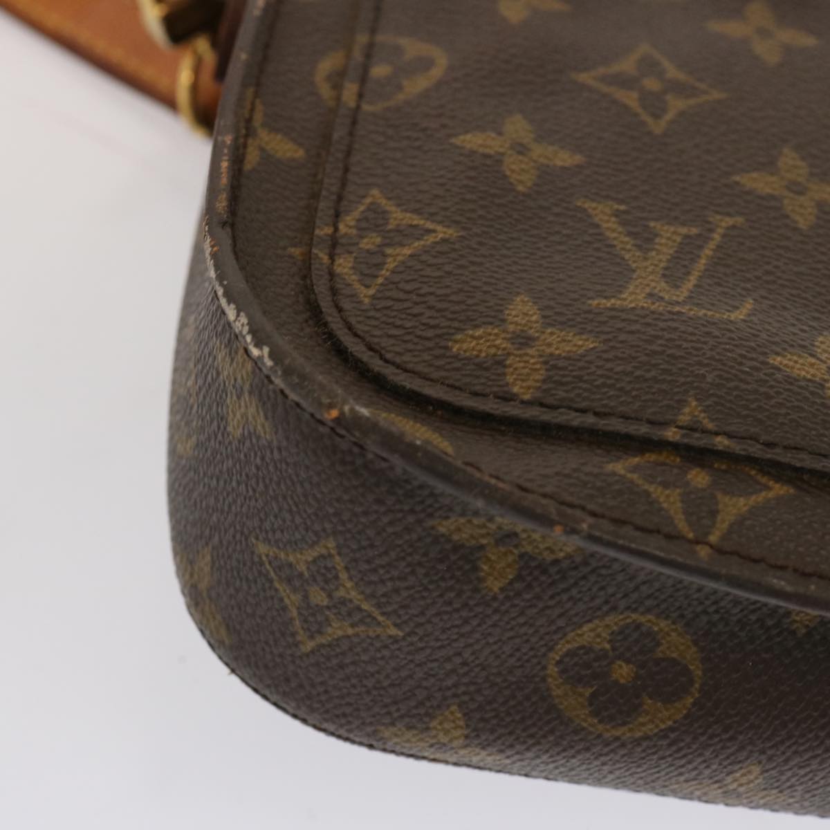 LOUIS VUITTON Monogram Saint Cloud MM Shoulder Bag M51243 LV Auth 71895