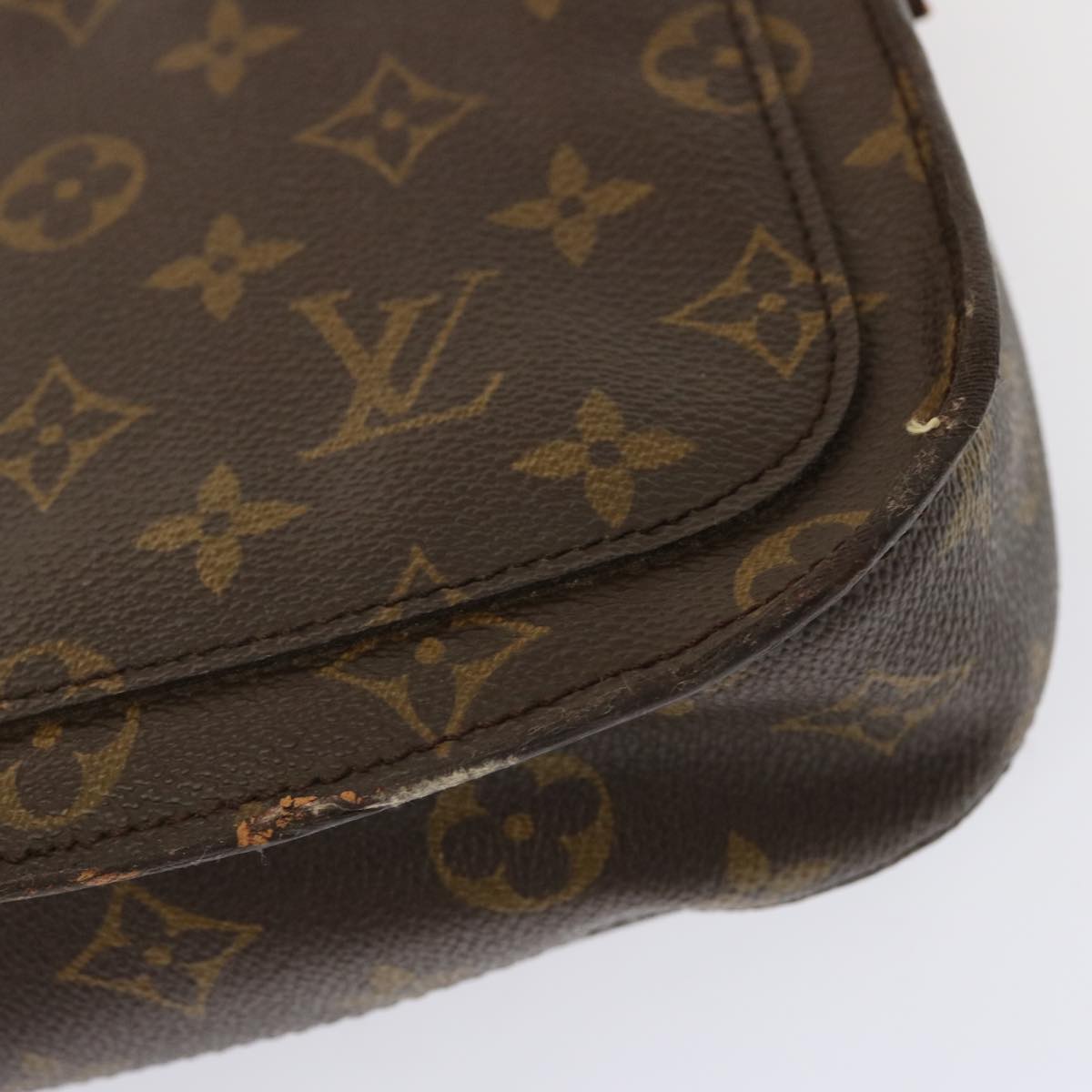 LOUIS VUITTON Monogram Saint Cloud MM Shoulder Bag M51243 LV Auth 71895