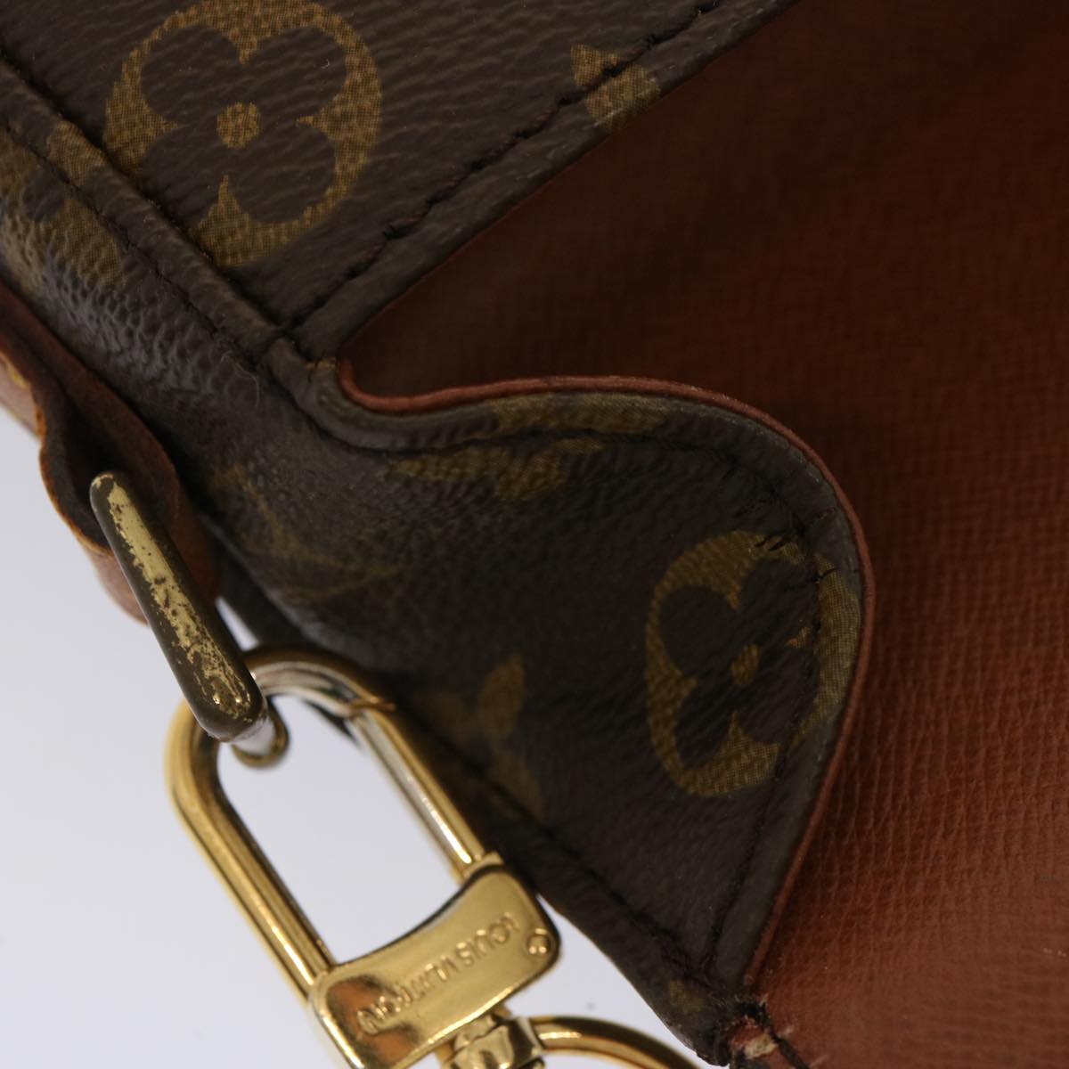 LOUIS VUITTON Monogram Saint Cloud MM Shoulder Bag M51243 LV Auth 71895