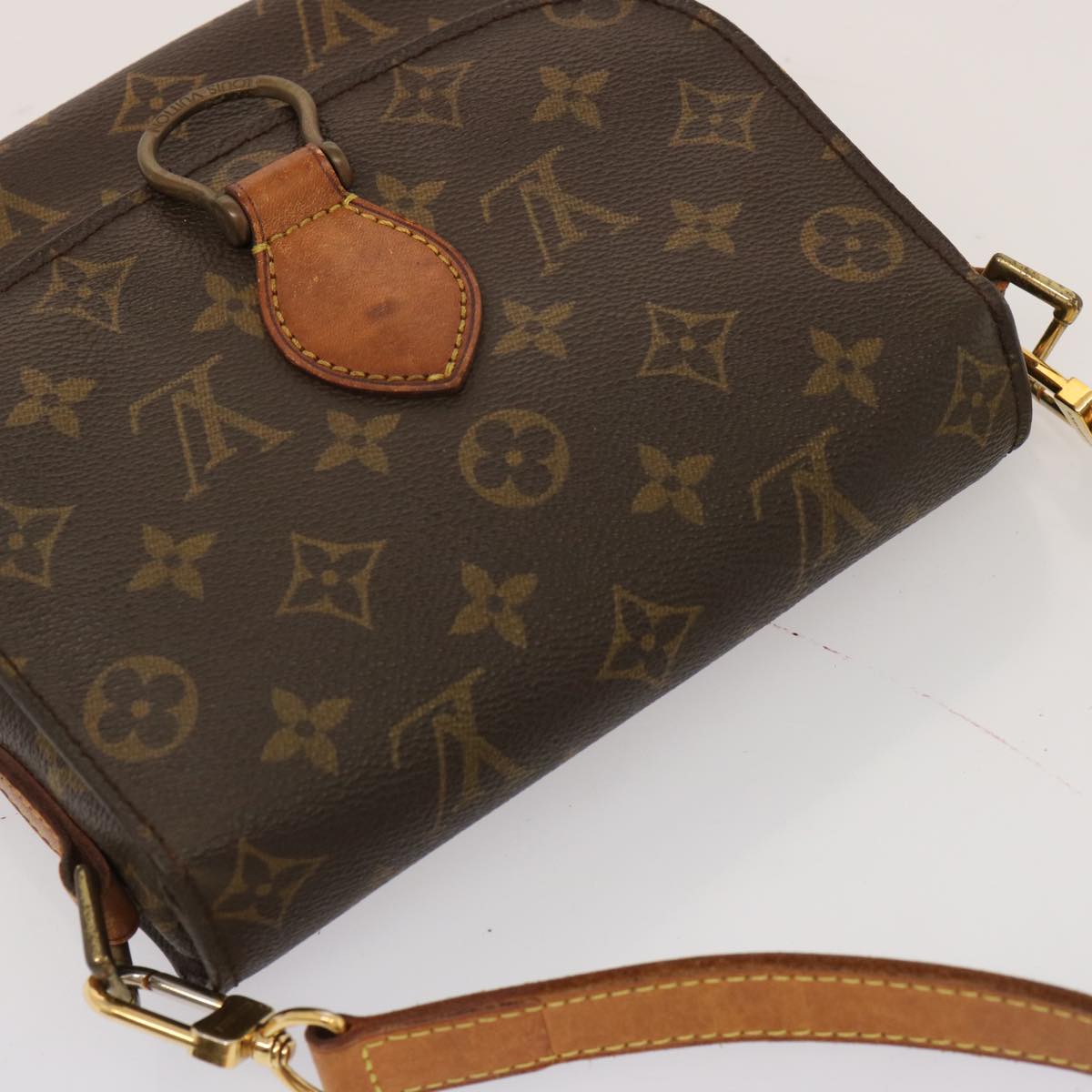 LOUIS VUITTON Monogram Saint Cloud MM Shoulder Bag M51243 LV Auth 71895