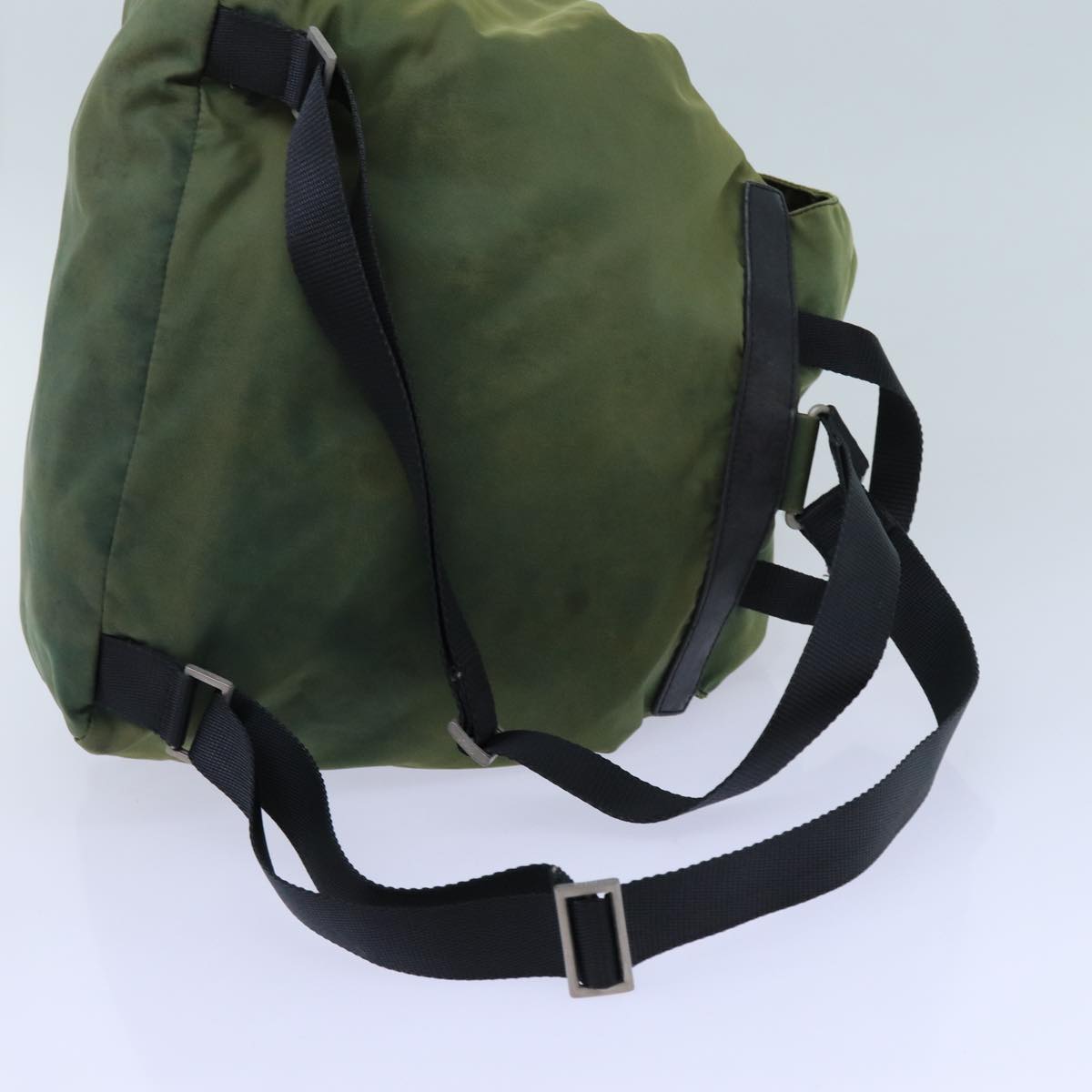 PRADA Backpack Nylon Green Auth 71904