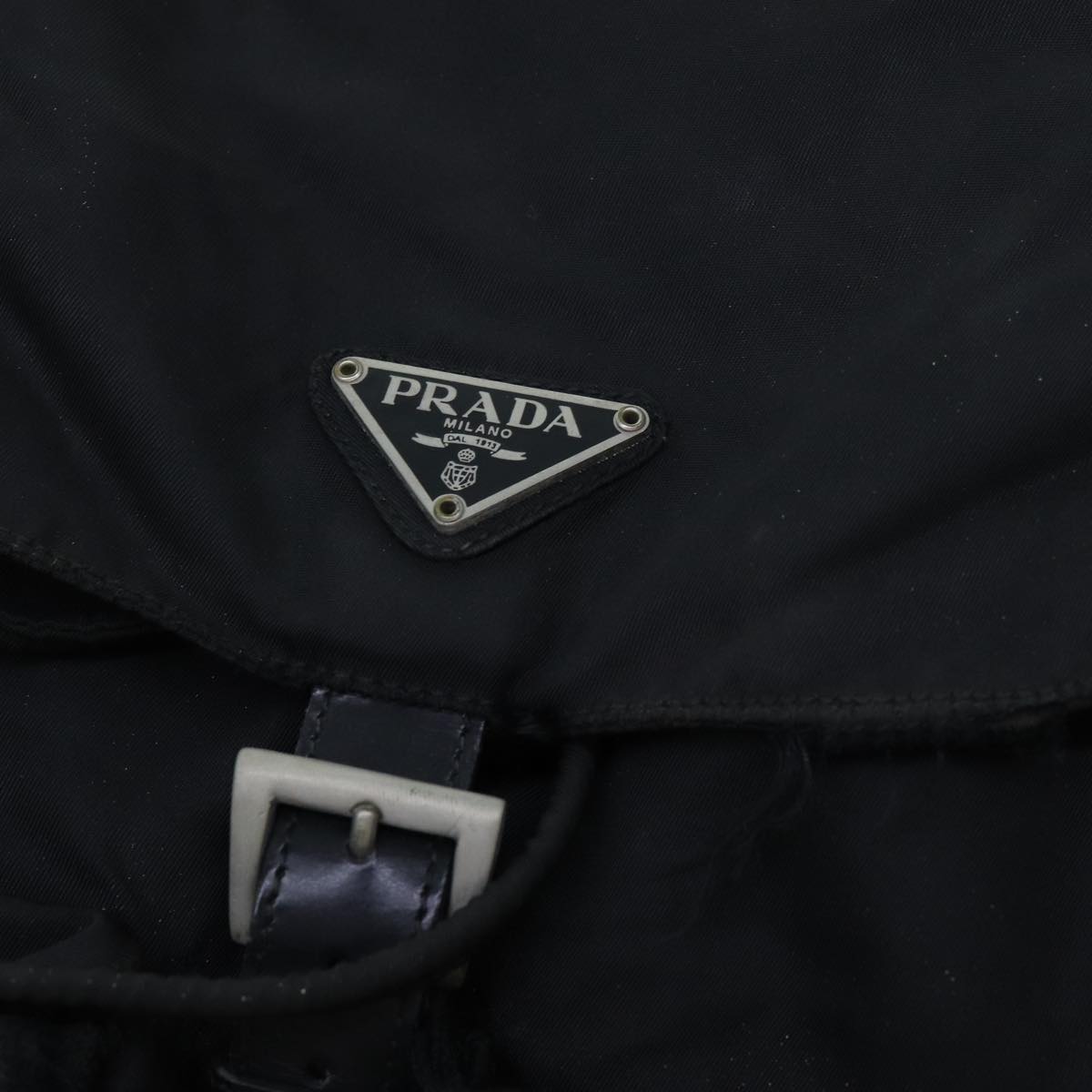 PRADA Backpack Nylon Black Auth 71911