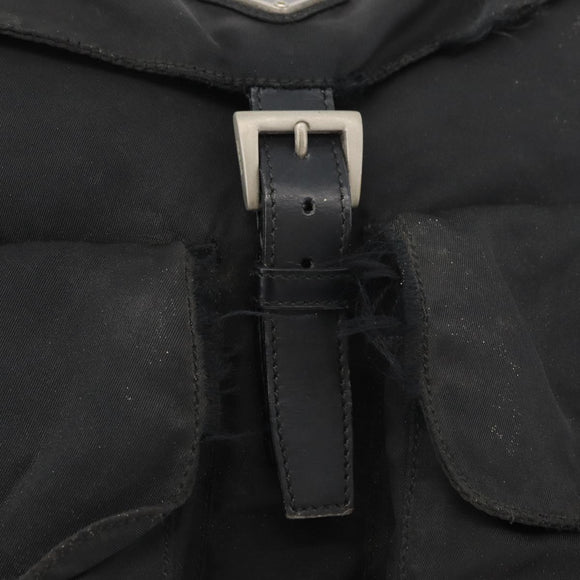 PRADA Backpack Nylon Black Auth 71911