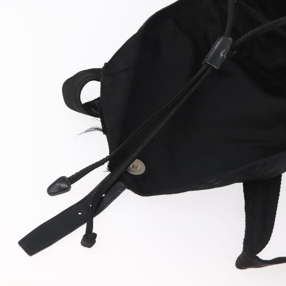 PRADA Backpack Nylon Black Auth 71911