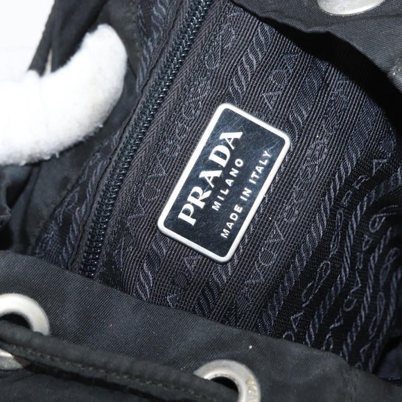PRADA Backpack Nylon Black Auth 71911