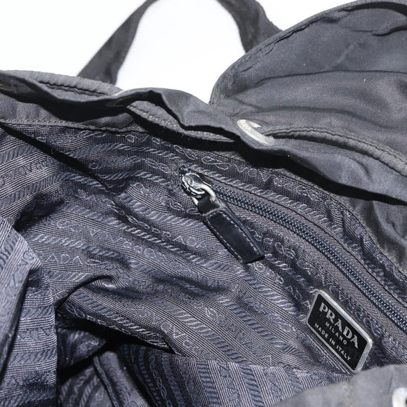 PRADA Backpack Nylon Black Auth 71911