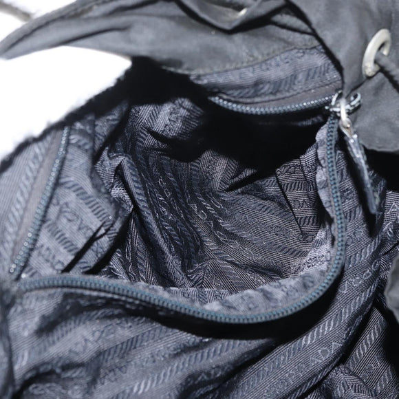 PRADA Backpack Nylon Black Auth 71911