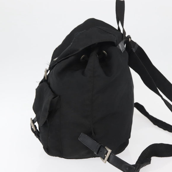 PRADA Backpack Nylon Black Auth 71911
