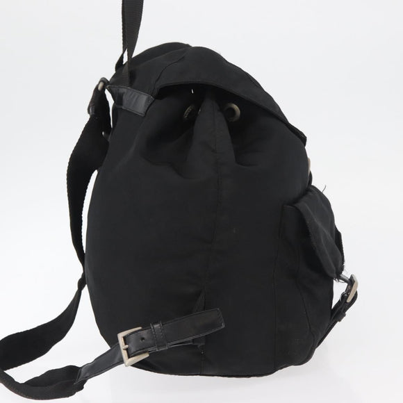 PRADA Backpack Nylon Black Auth 71911