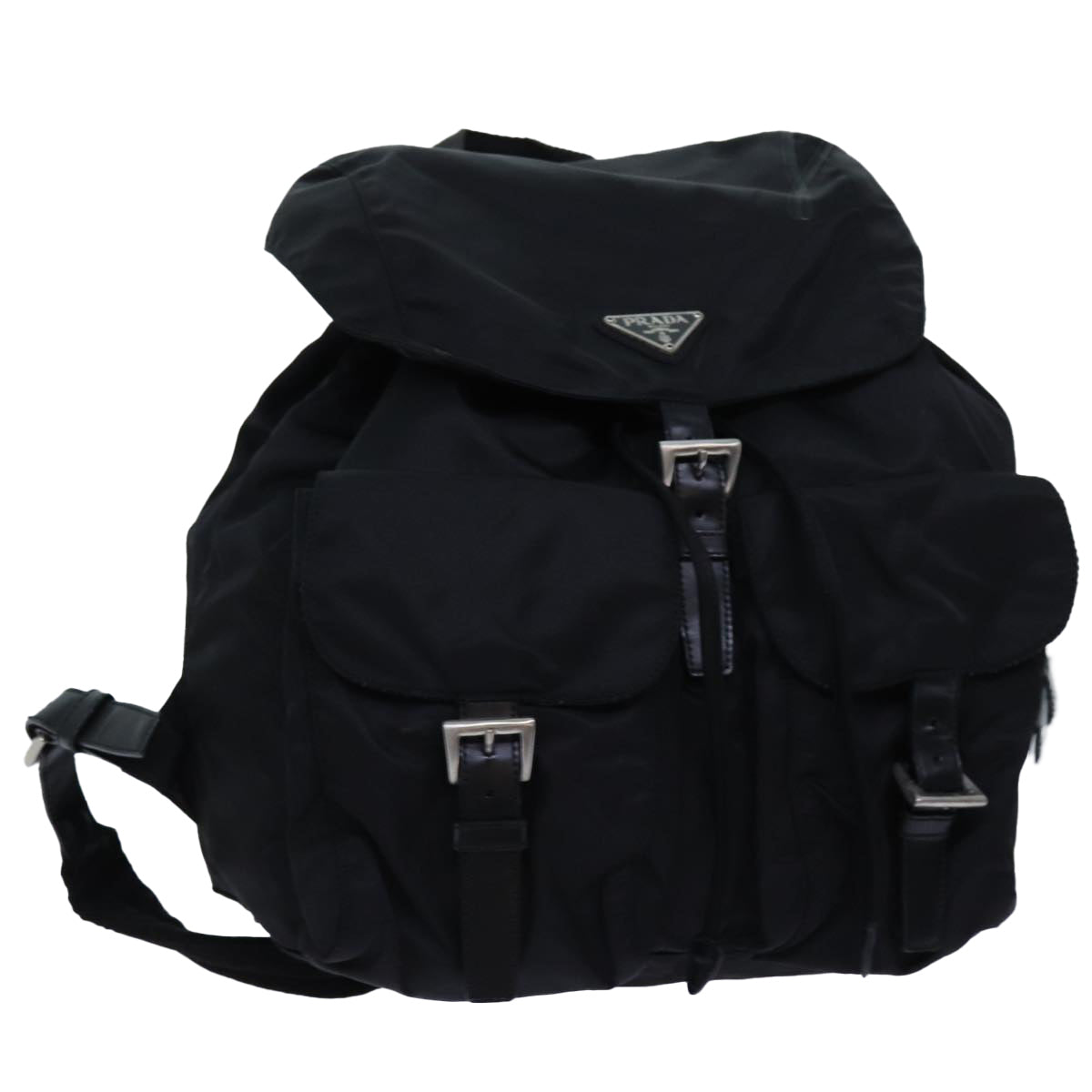 PRADA Backpack Nylon Black Auth 71912