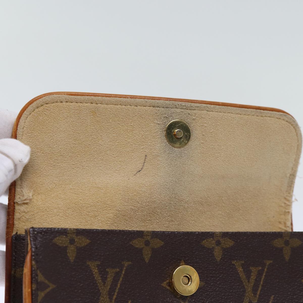 LOUIS VUITTON Monogram Pochette Florentine Waist bag M51855 LV Auth 71954