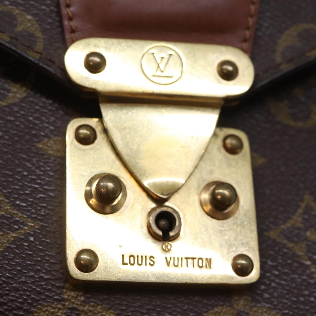 LOUIS VUITTON Monogram Monceau 28 Hand Bag M51185 LV Auth 71979