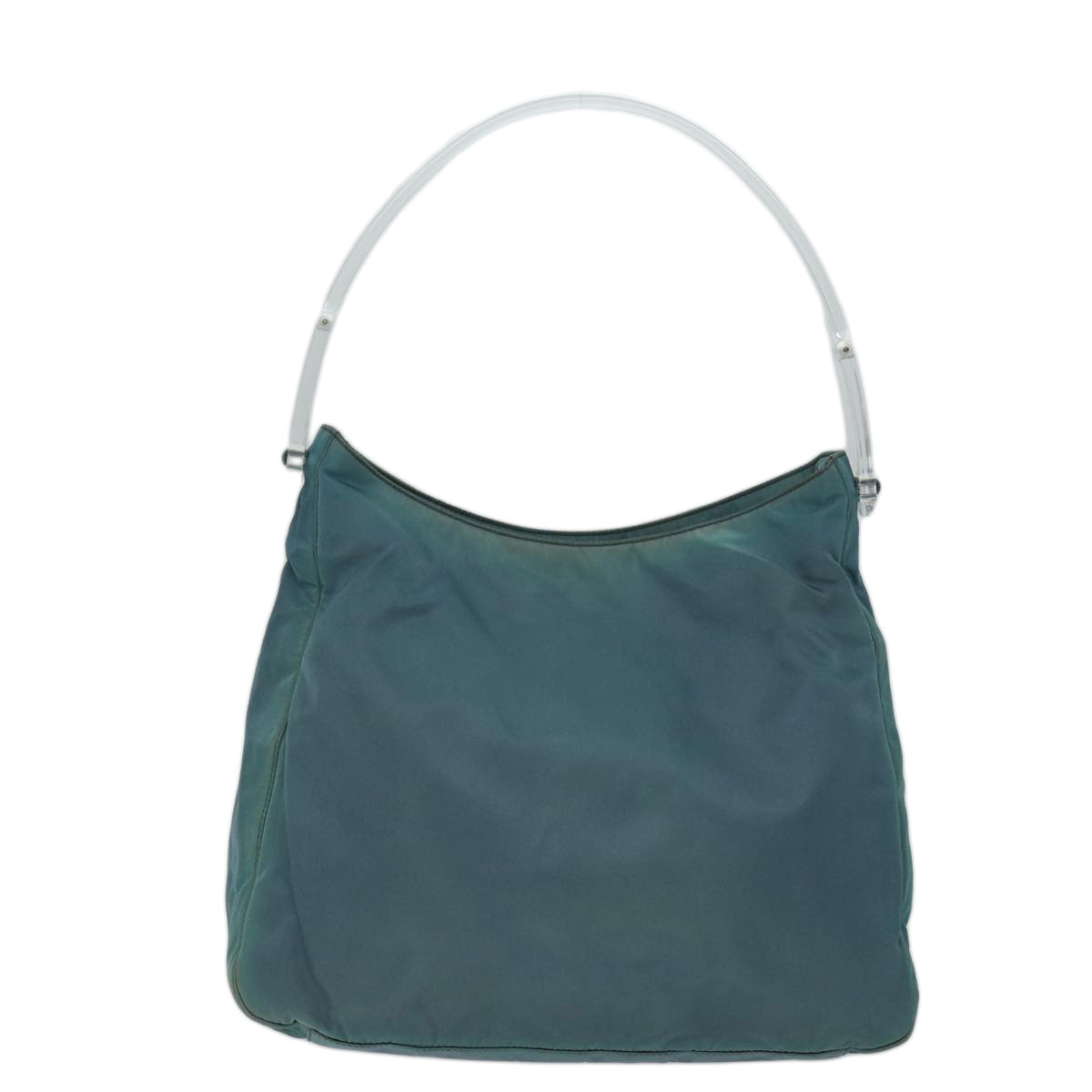 PRADA Shoulder Bag Nylon Green Auth 72004