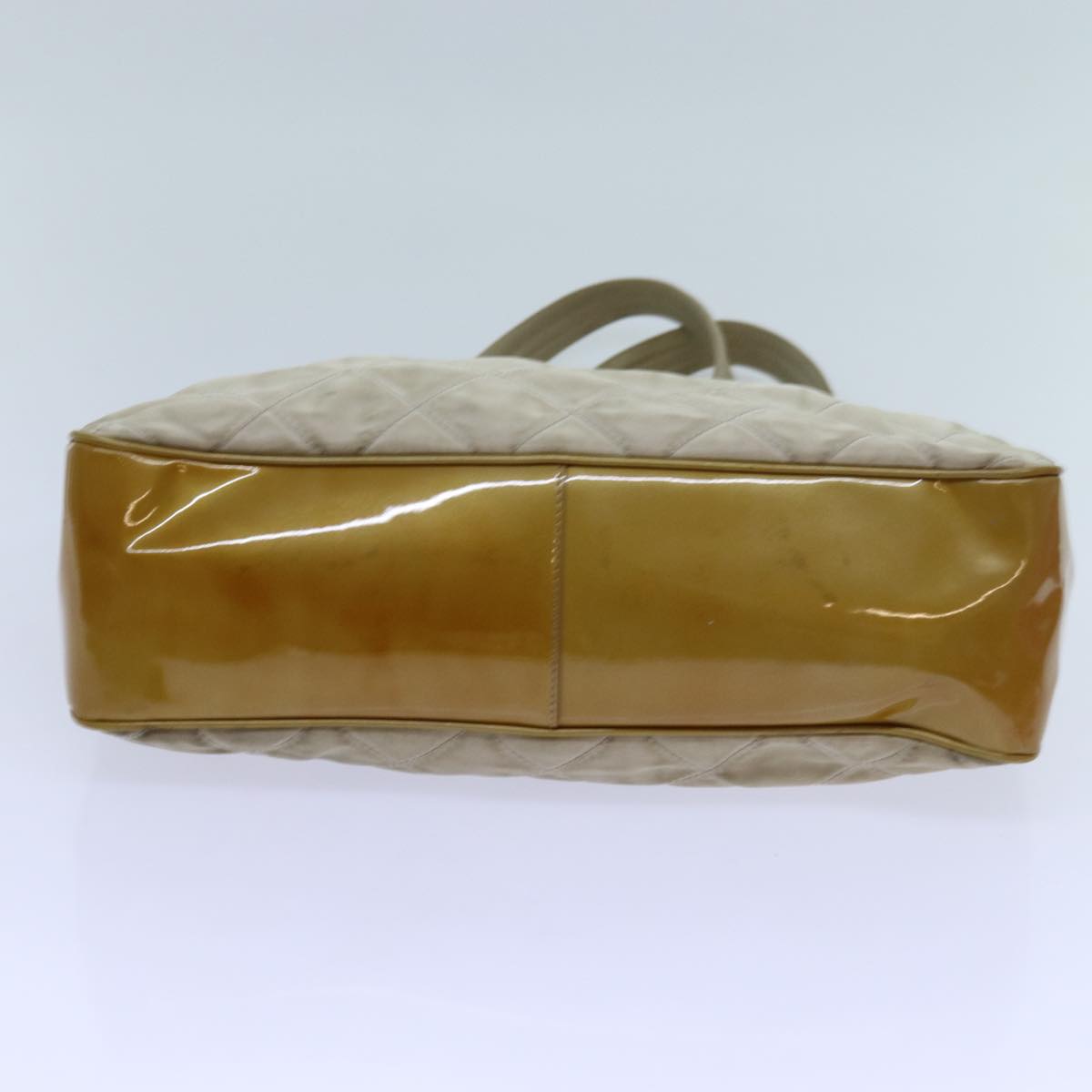 PRADA Shoulder Bag Nylon Beige Auth 72005