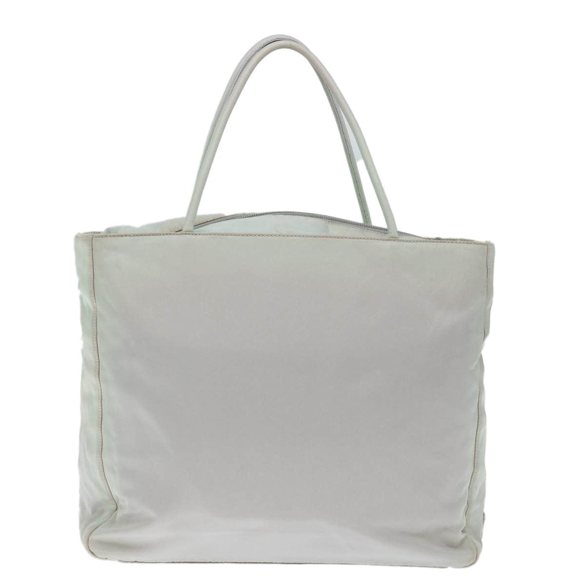 PRADA Hand Bag Nylon Gray Auth 72008 - 0