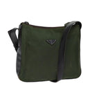 PRADA Shoulder Bag Nylon Khaki Auth 72009-1